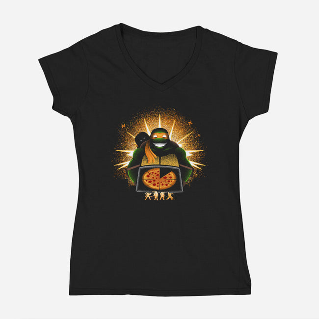 Goof-Womens-V-Neck-Tee-grevalra