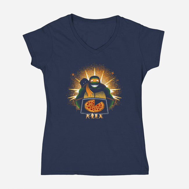 Goof-Womens-V-Neck-Tee-grevalra