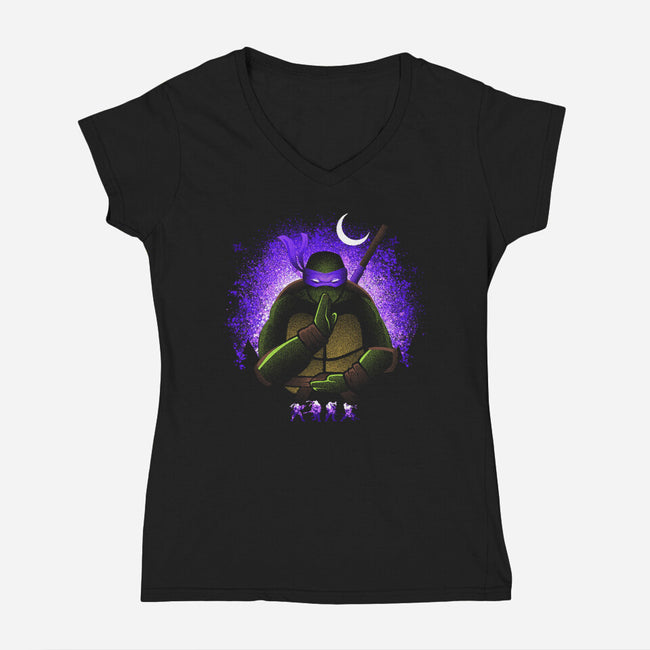 Brain-Womens-V-Neck-Tee-grevalra