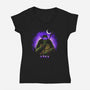 Brain-Womens-V-Neck-Tee-grevalra