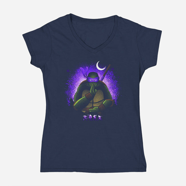 Brain-Womens-V-Neck-Tee-grevalra