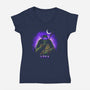 Brain-Womens-V-Neck-Tee-grevalra
