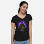 Brain-Womens-V-Neck-Tee-grevalra