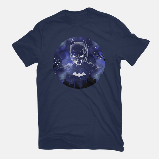 Galaxy Dark Knight-Womens-Fitted-Tee-Astrobot Invention
