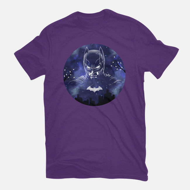 Galaxy Dark Knight-Womens-Fitted-Tee-Astrobot Invention