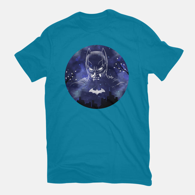 Galaxy Dark Knight-Womens-Fitted-Tee-Astrobot Invention