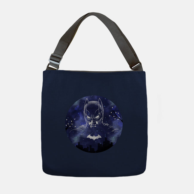 Galaxy Dark Knight-None-Adjustable Tote-Bag-Astrobot Invention