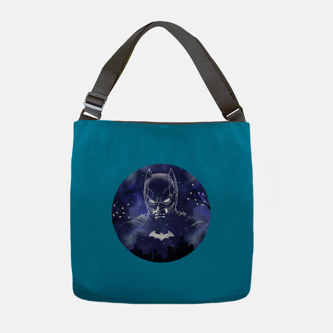 Galaxy Dark Knight-None-Adjustable Tote-Bag-Astrobot Invention