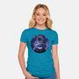 Galaxy Dark Knight-Womens-Fitted-Tee-Astrobot Invention
