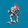 Ninja Donatello Sumi-E-Womens-Fitted-Tee-Astrobot Invention