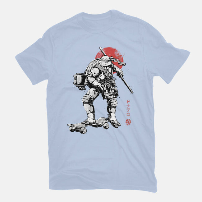Ninja Donatello Sumi-E-Womens-Fitted-Tee-Astrobot Invention