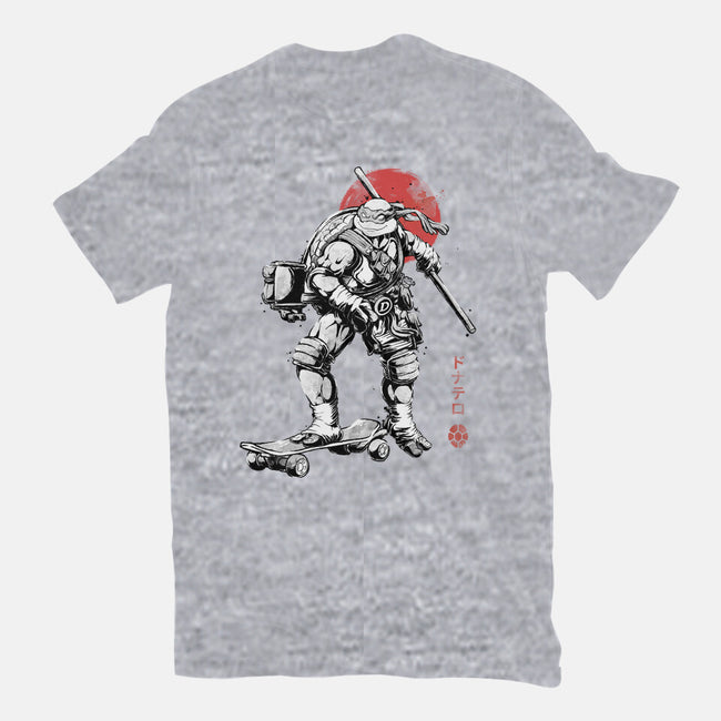 Ninja Donatello Sumi-E-Womens-Fitted-Tee-Astrobot Invention