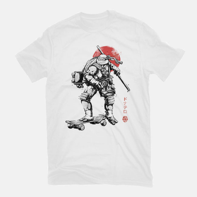 Ninja Donatello Sumi-E-Womens-Fitted-Tee-Astrobot Invention
