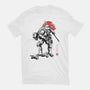Ninja Donatello Sumi-E-Womens-Fitted-Tee-Astrobot Invention