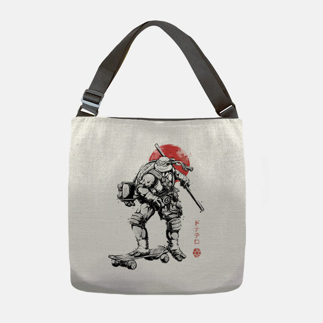Ninja Donatello Sumi-E-None-Adjustable Tote-Bag-Astrobot Invention