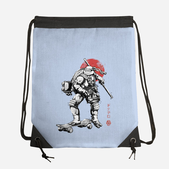 Ninja Donatello Sumi-E-None-Drawstring-Bag-Astrobot Invention