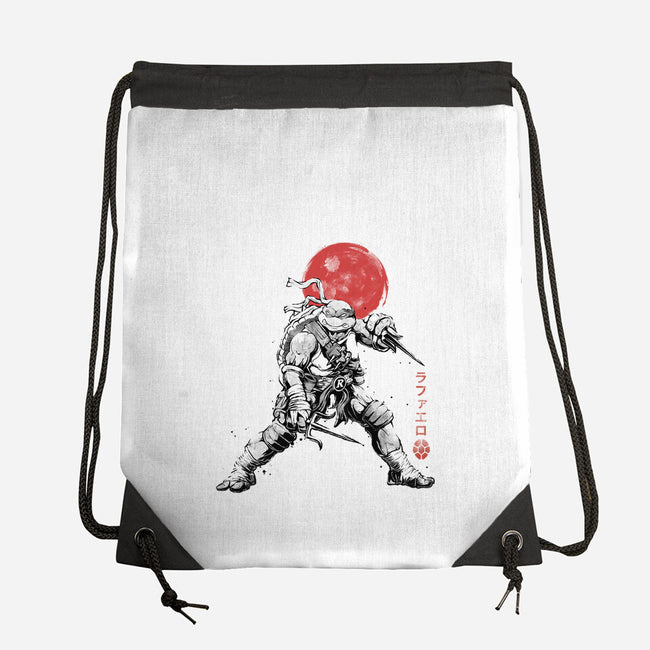 Ninja Raphael Sumi-E-None-Drawstring-Bag-Astrobot Invention