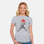 Ninja Raphael Sumi-E-Womens-Fitted-Tee-Astrobot Invention
