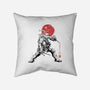 Ninja Raphael Sumi-E-None-Removable Cover w Insert-Throw Pillow-Astrobot Invention