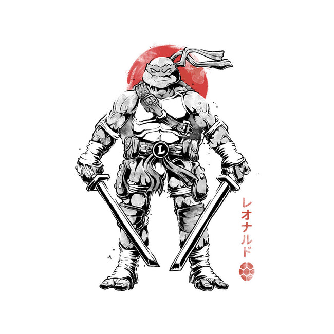 Ninja Leonardo Sumi-E-Womens-Basic-Tee-Astrobot Invention