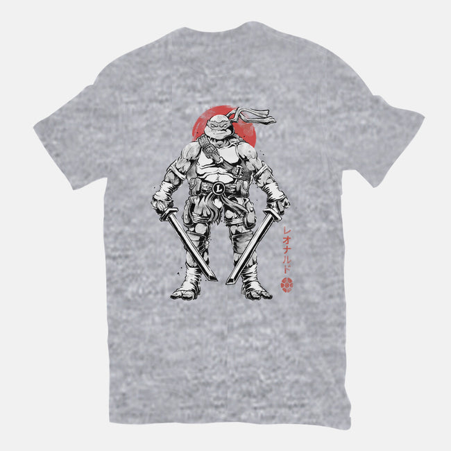 Ninja Leonardo Sumi-E-Womens-Basic-Tee-Astrobot Invention