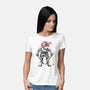 Ninja Leonardo Sumi-E-Womens-Basic-Tee-Astrobot Invention