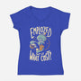 Employed But At What Cost-Womens-V-Neck-Tee-Arigatees