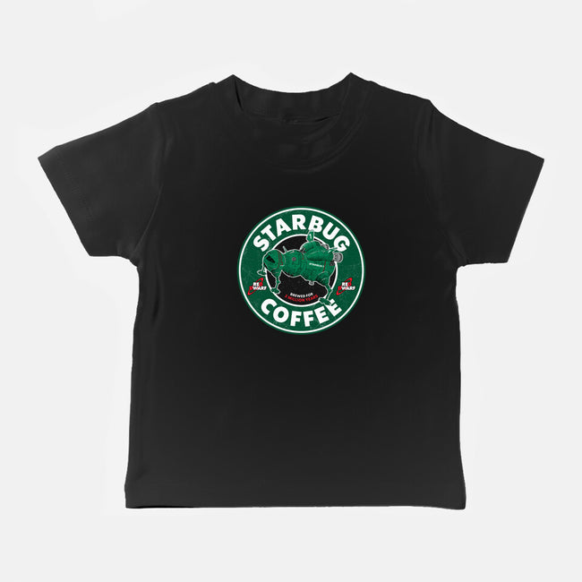 Starbug Coffee-Baby-Basic-Tee-rocketman_art