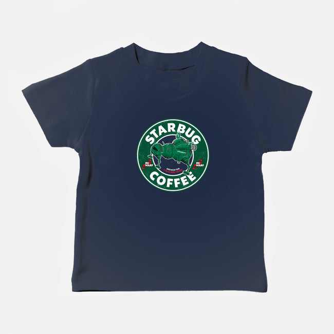 Starbug Coffee-Baby-Basic-Tee-rocketman_art