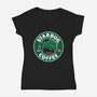 Starbug Coffee-Womens-V-Neck-Tee-rocketman_art