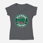 Starbug Coffee-Womens-V-Neck-Tee-rocketman_art