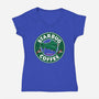 Starbug Coffee-Womens-V-Neck-Tee-rocketman_art