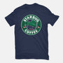 Starbug Coffee-Womens-Fitted-Tee-rocketman_art