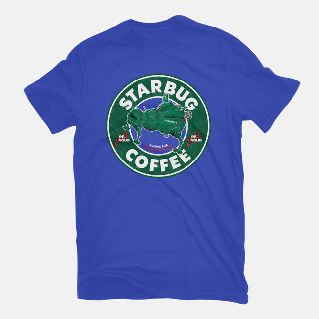 Starbug Coffee-Womens-Fitted-Tee-rocketman_art