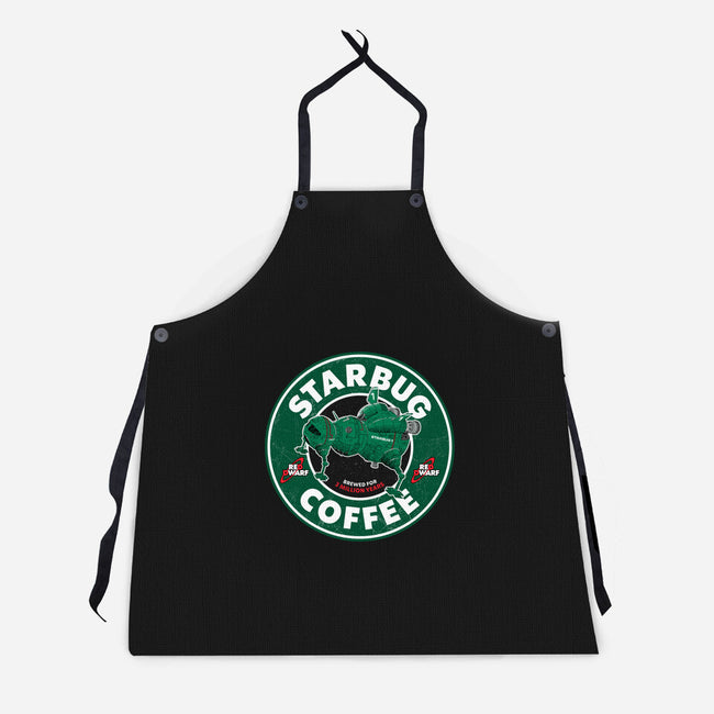 Starbug Coffee-Unisex-Kitchen-Apron-rocketman_art