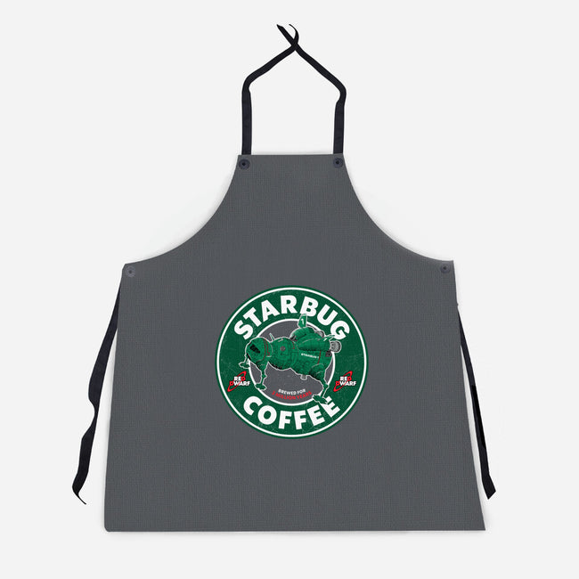 Starbug Coffee-Unisex-Kitchen-Apron-rocketman_art