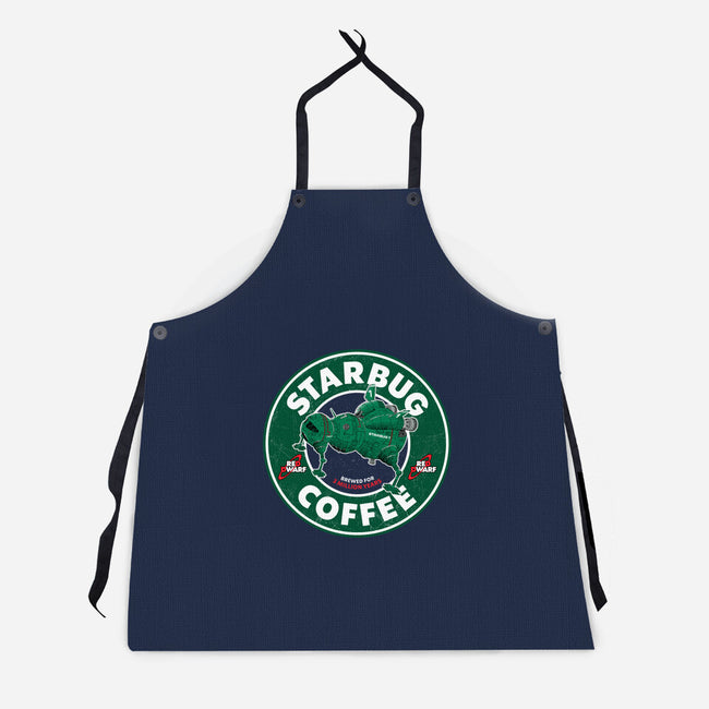 Starbug Coffee-Unisex-Kitchen-Apron-rocketman_art