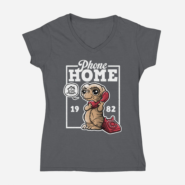 Cute Phone Home-Womens-V-Neck-Tee-NemiMakeit