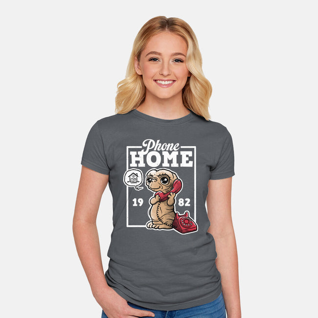 Cute Phone Home-Womens-Fitted-Tee-NemiMakeit
