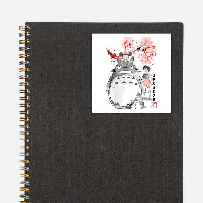 My Neighbor Sumi-e-None-Glossy-Sticker-DrMonekers