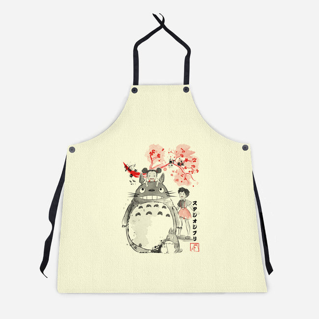 My Neighbor Sumi-e-Unisex-Kitchen-Apron-DrMonekers