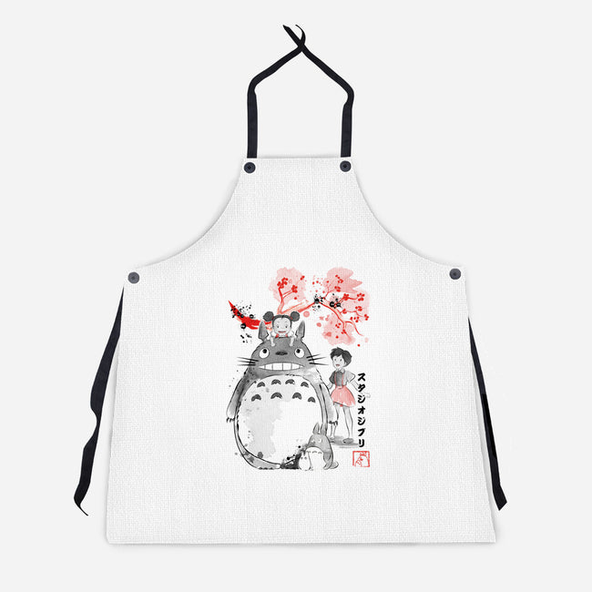 My Neighbor Sumi-e-Unisex-Kitchen-Apron-DrMonekers