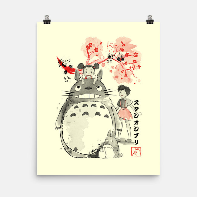 My Neighbor Sumi-e-None-Matte-Poster-DrMonekers