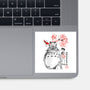 My Neighbor Sumi-e-None-Glossy-Sticker-DrMonekers