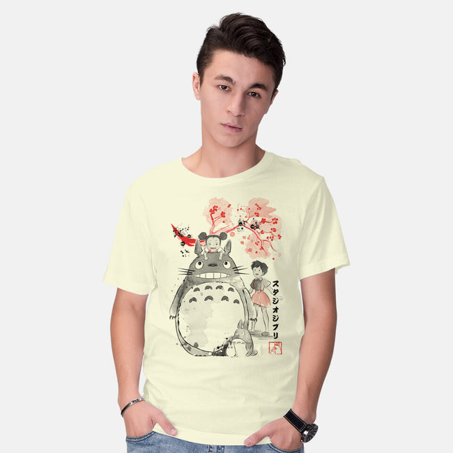 My Neighbor Sumi-e-Mens-Basic-Tee-DrMonekers