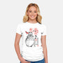 My Neighbor Sumi-e-Womens-Fitted-Tee-DrMonekers