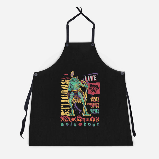 Miss Snooty's Solo Tour-Unisex-Kitchen-Apron-Wheels