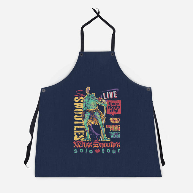 Miss Snooty's Solo Tour-Unisex-Kitchen-Apron-Wheels