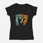 Vintage 1977-Womens-V-Neck-Tee-kg07