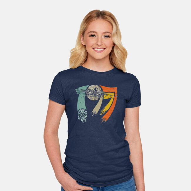 Vintage 1977-Womens-Fitted-Tee-kg07